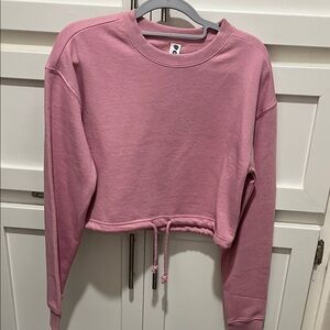 Dusty Rose Cropped Hoodie
